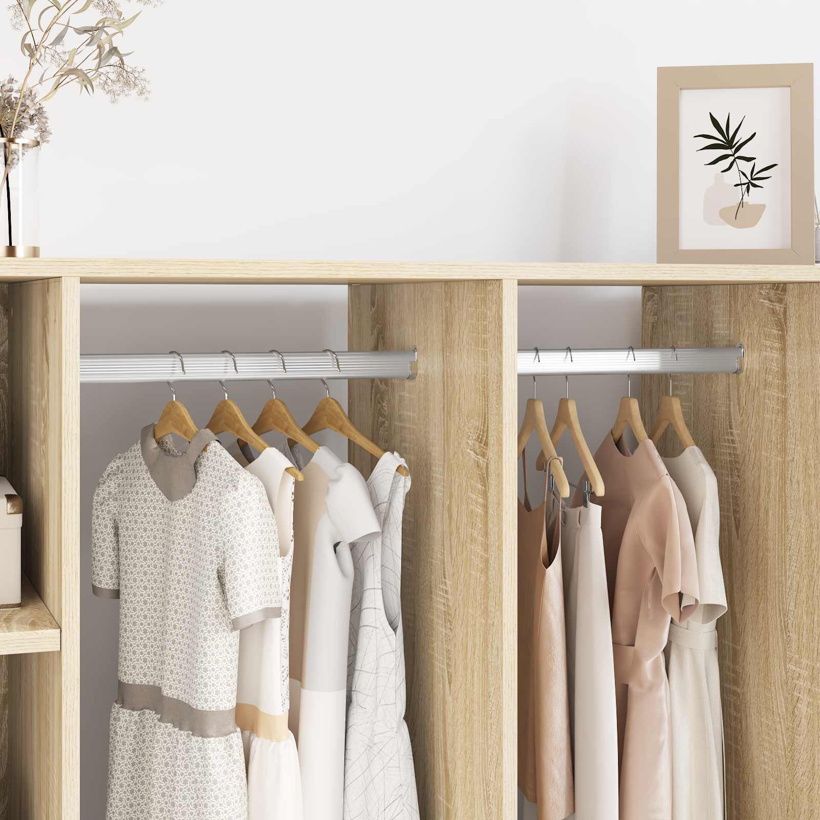 vidaXL Kleiderstangenhalter 12 pcs Weißes Zink 40 x 18 x 10 mm Eisen