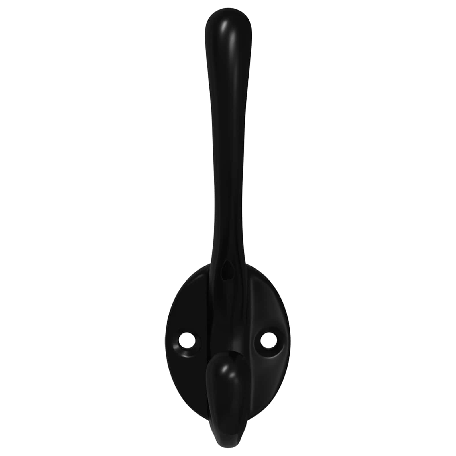 Apģērbu āķis 2 pcs Melna 102 x 29 x 47mm Cinka sakausējums