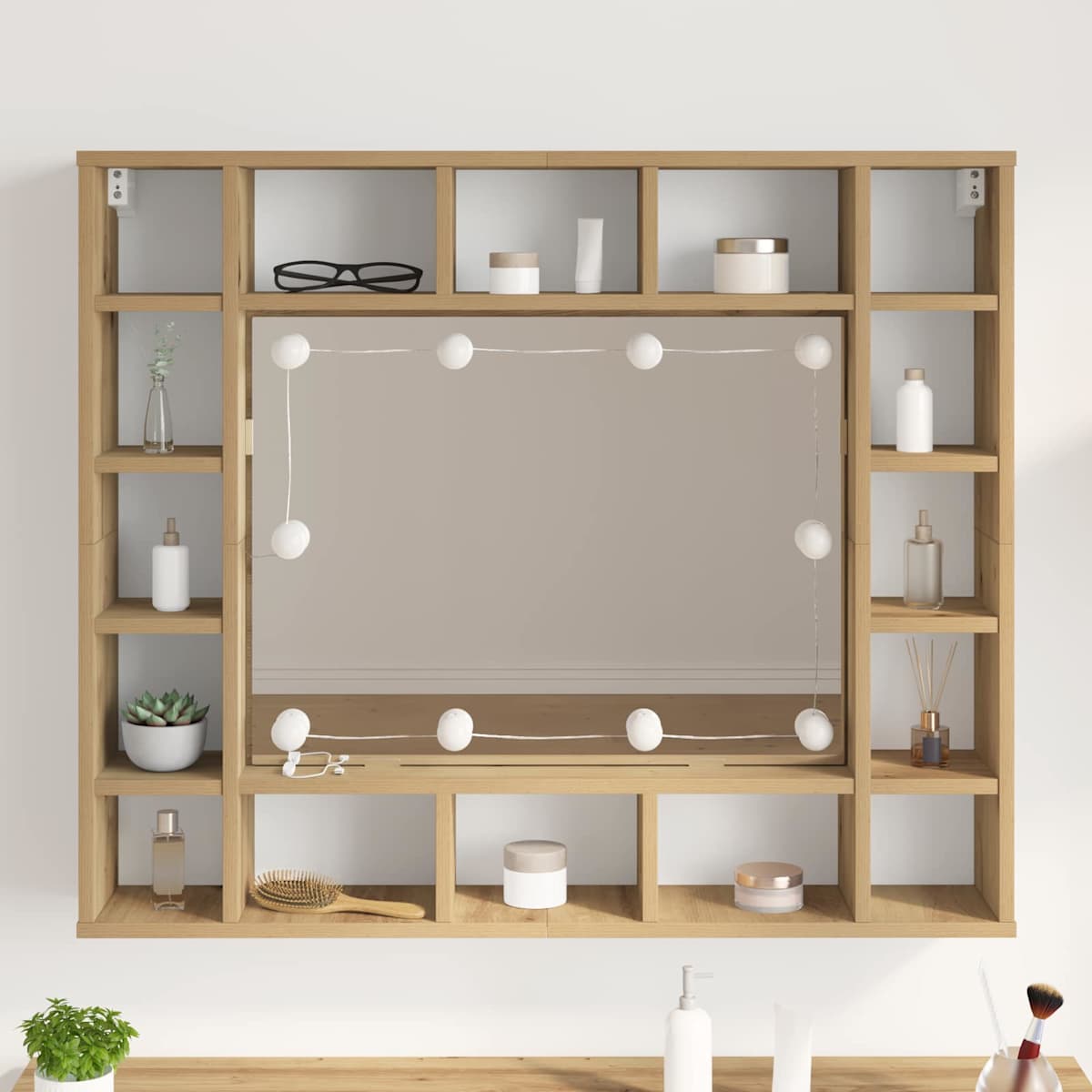 Spejl Lygter. Hvid 4,5 x 4,5 x 4,7 cm Plastik