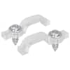 vidaXL LED riba klambrid 23,8 mm 2 tk L&auml;bipaistev Plast ja raud