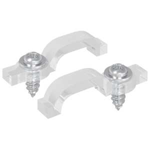vidaXL LED riba klambrid 23,8 mm 2 tk L&auml;bipaistev Plast ja raud