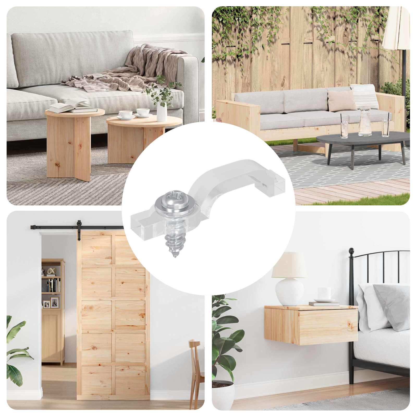 Cabluri & corzi pentru iluminat - Clipuri LED pentru Strip 12 pcs Transparent 2 x 1 x 0.5 cm