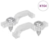 vidaXL LED riba klambrid 23,8 mm 2 tk L&auml;bipaistev Plast ja raud