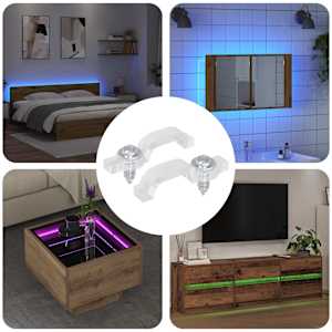 LED stranske sponke 2 pcs Transparentno 23,8 x 7,3 x 4,3 mm