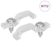 vidaXL LED riba klambrid 23,8 mm 2 tk L&auml;bipaistev Plast ja raud