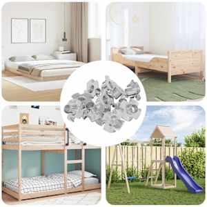 Večkraka T-matica 7200 pcs srebrna M6 mm Jeklo