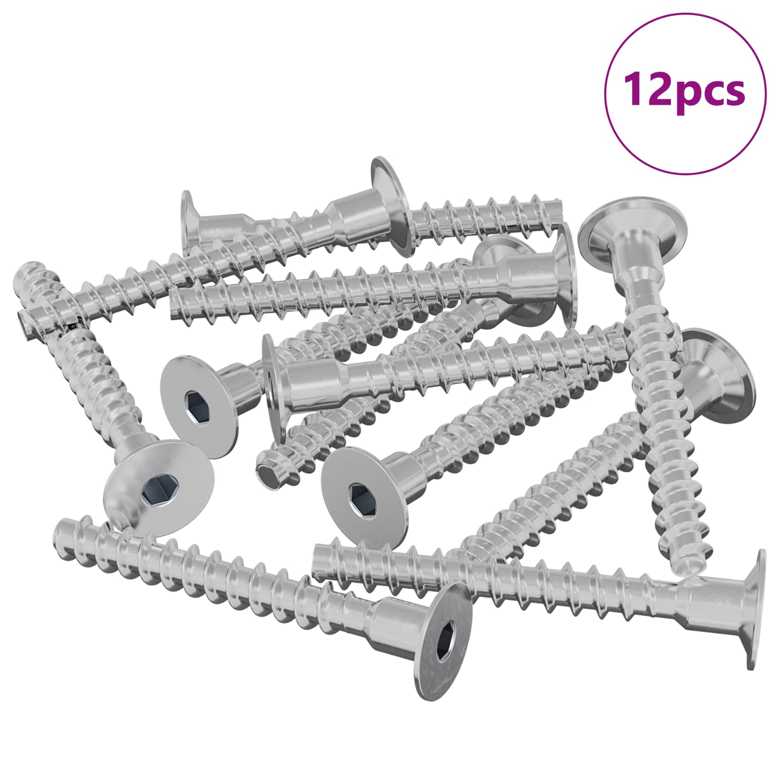 Vijak 12 pcs Cinkano 5 x 40 mm elezo - slika 2