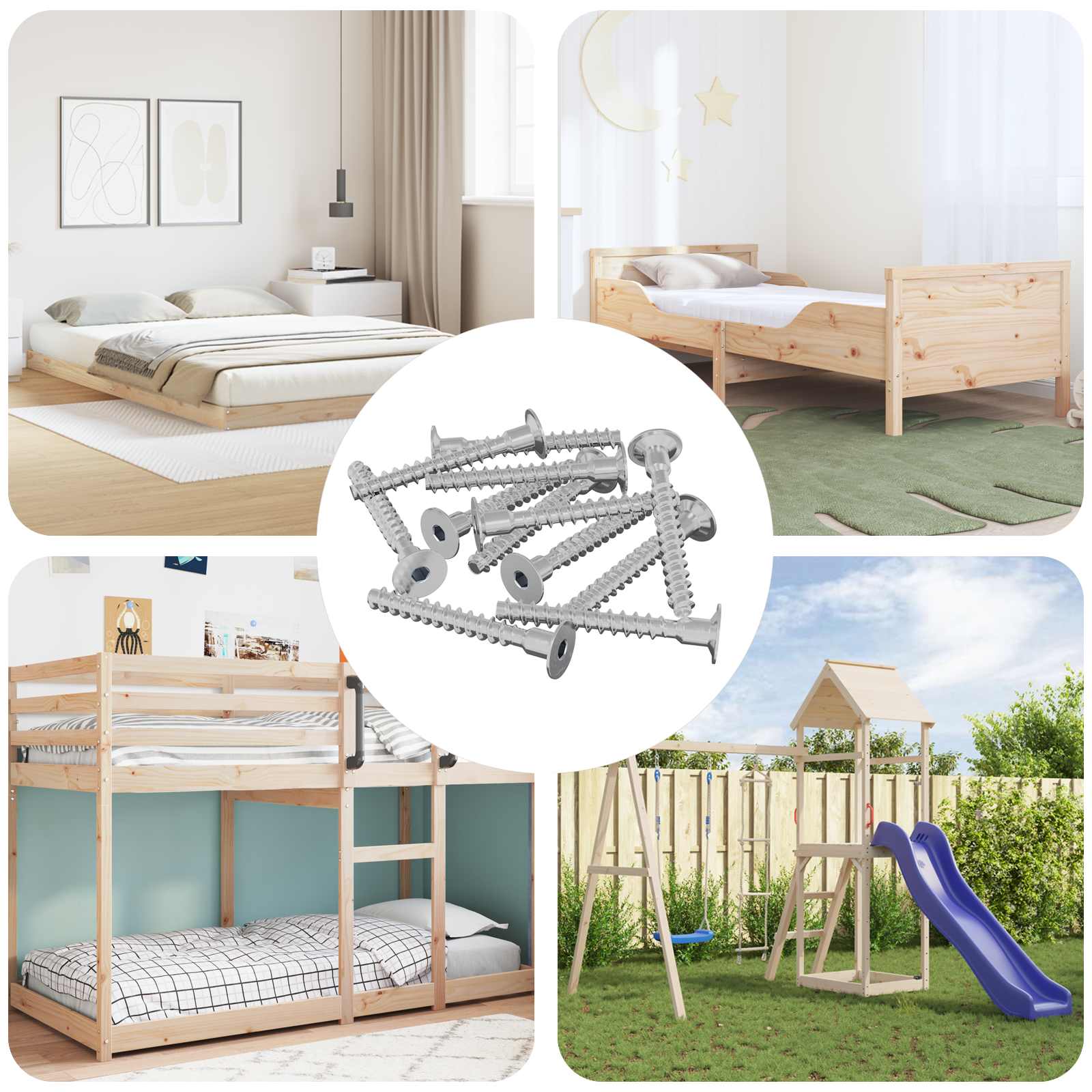 vidaXL Schraube 5143 pcs Zink-beschichtet 5 x 40 mm Eisen