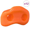 vidaXL Ronimisgripp 12 tk Oranž 100 x 67 x 43 mm PP