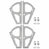 vidaXL Flip Kapi Hinge 2 tk H&otilde;bedane 235 x 155 x 30 mm Raud