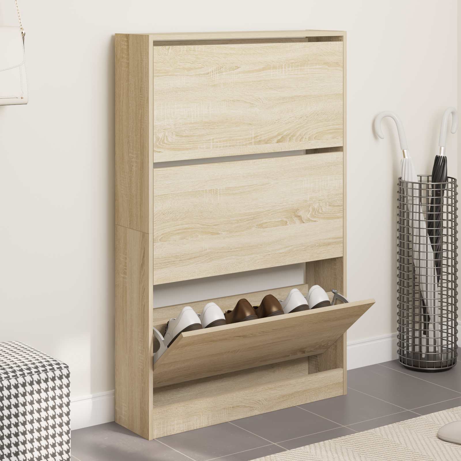 Tečaj za zložljive predale 12 pcs srebrna 235 x 155 x 30 mm