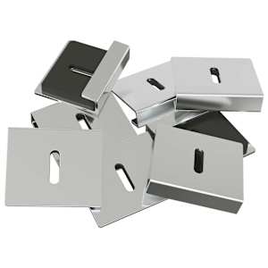 Držák na zrcadlo 2 pcs Niklová 35 x 30 x 8,3 mm Ocel - obrázek 2