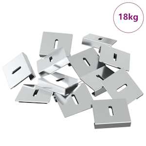 vidaXL Peegli hoidik 340 Nikkel 35 x 30 x 8,3 mm Teras