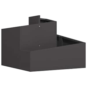 vidaXL Aia istutuspot Must 60 x 60 x 50 cm K&uuml;lmvalmistatud teras