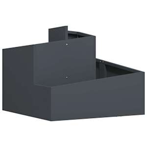 vidaXL Aia istutuspot Antratsiit 60 x 60 x 50 cm K&uuml;lmvalmistatud teras