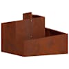 vidaXL Aia istutuspot Rooste 60 x 60 x 50 cm Ilmastikukindel teras