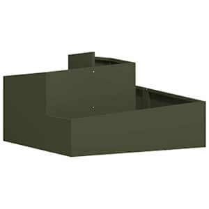 vidaXL Aia istutuspot Oliiviroheline 80 x 80 x 50 cm