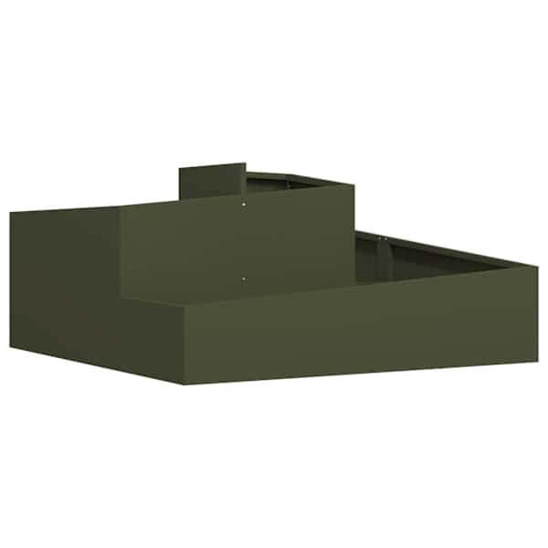 vidaXL Aia istutuspot Oliiviroheline 100 x 100 x 50 cm