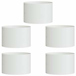 Květináčový kroužek 5 pcs Bílá 30 x 30 x 20 cm - obrázek 2