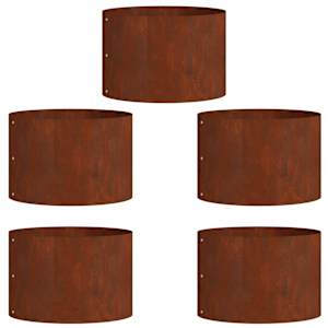 Květináčový kroužek 5 pcs Hnědá 30 x 30 x 20 cm - obrázek 2