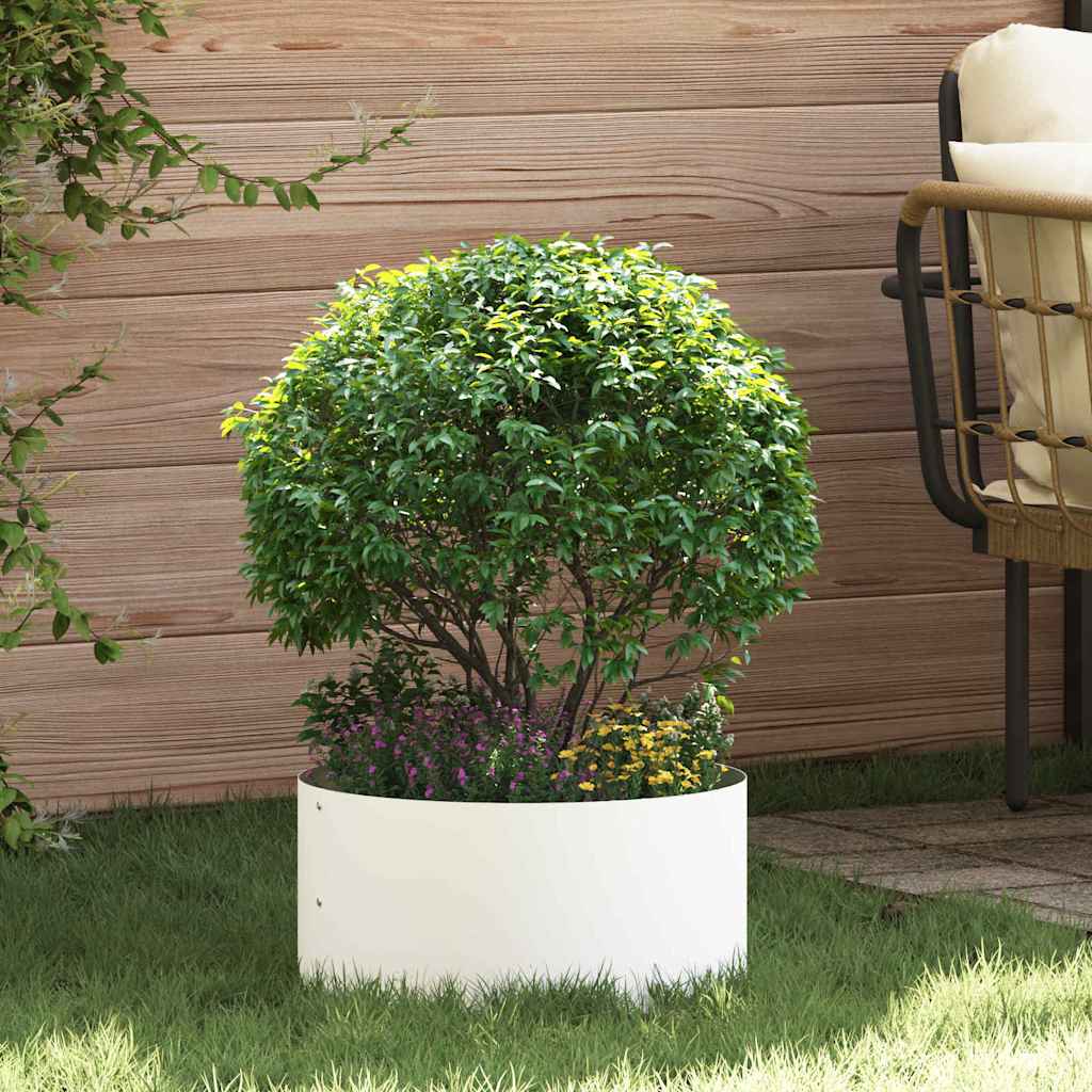 Stor Hvid Metal Potte Hvid Metal Stor Plantekasser