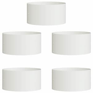 Květináčový kroužek 5 pcs Bílá 40 x 40 x 20 cm - obrázek 2