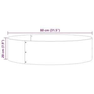 Květináčový kroužek 5 pcs Antracit 80 x 80 x 20 cm - obrázek 10