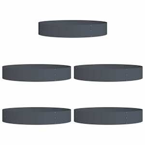 Květináčový kroužek 5 pcs Antracit 120 x 120 x 20 cm - obrázek 2