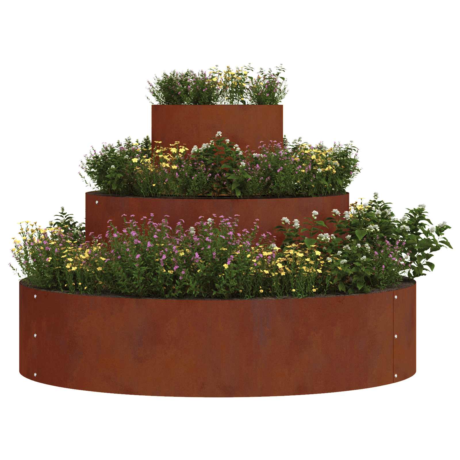 Garden Planter Brown 90 X 90 X 20 Cm Corten Steel Vidaxl