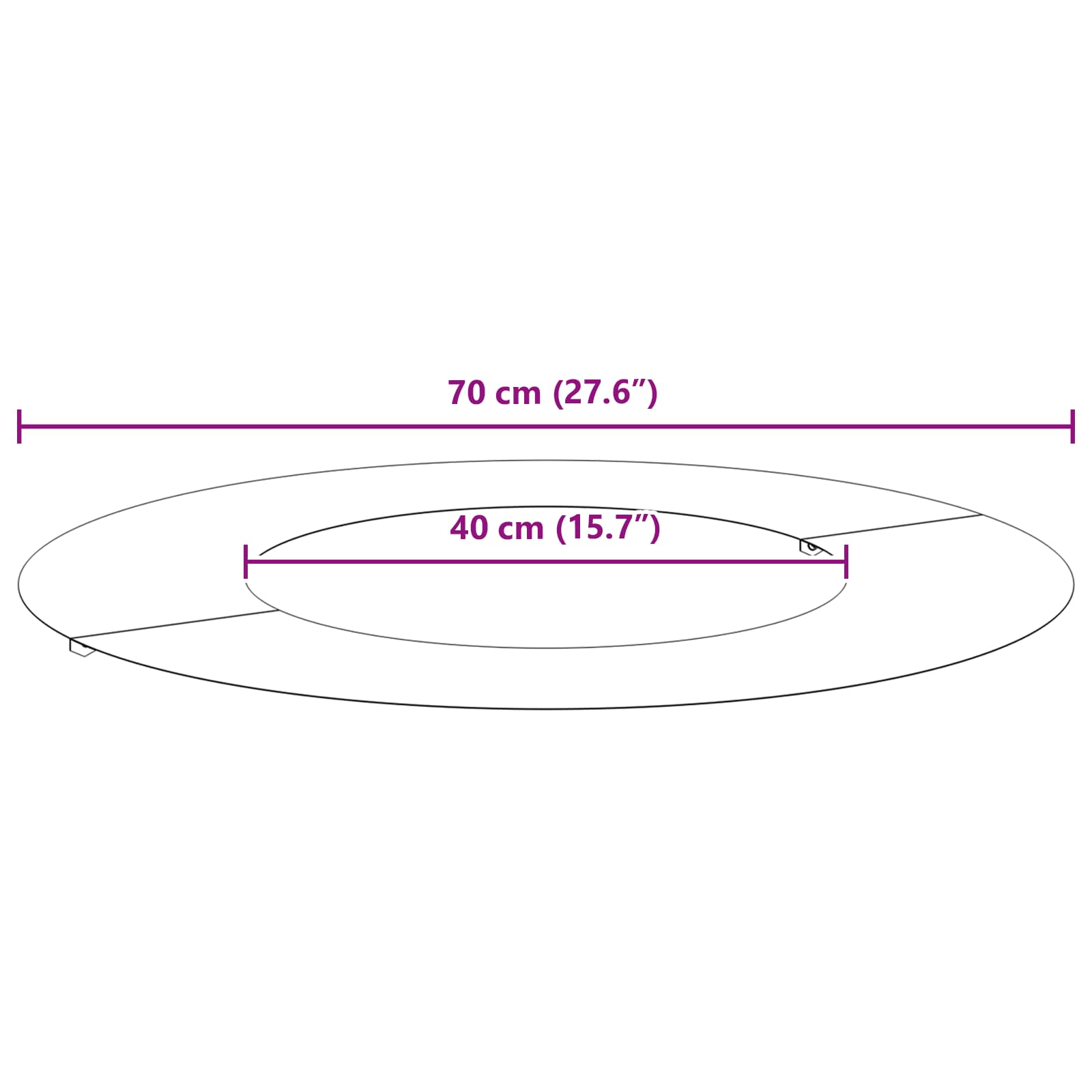 sobiv lame puu rõngale Pruun Ø40 / 70 cm Kulunud teras 10 Kõik vajalik sinu aeda ja koju! sobiv lame puu rõngale Pruun Ø40 / 70 cm Kulunud teras - Image 10