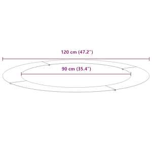 vhodné pro ploché stromové kroužky 5 pcs Stříbrná Ø90 / 120 cm - obrázek 9