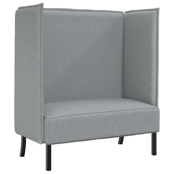 vidaXL K&otilde;rge seljatoega diivan 101cm Helehall kangas