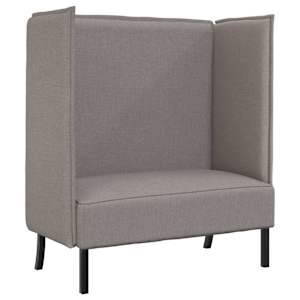 Vysoký zpětný pohovka 101cm Taupe textil - obrázek 2