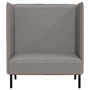 Vysoký zpětný pohovka 101cm Taupe textil - obrázek 4