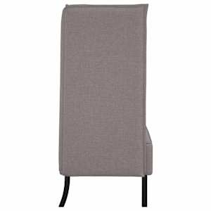 Vysoký zpětný pohovka 101cm Taupe textil - obrázek 5