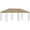 vidaXL Aia gazebos 6 x 3 m Beež Pol&uuml;ester ja teras 190 gsm
