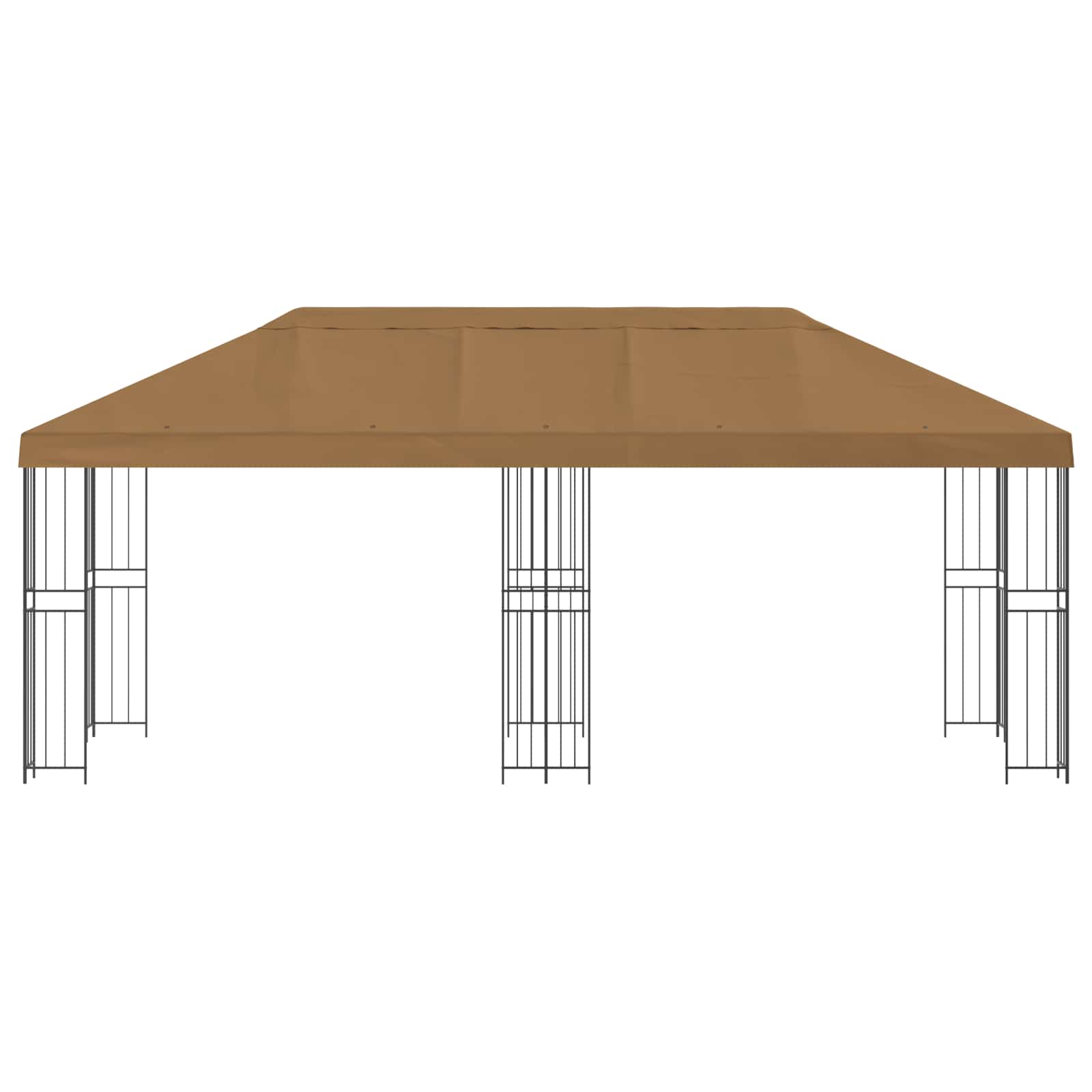 Paviljoen met zijwanden 6 x 3 m Beige Polyester en staal 190 image 3