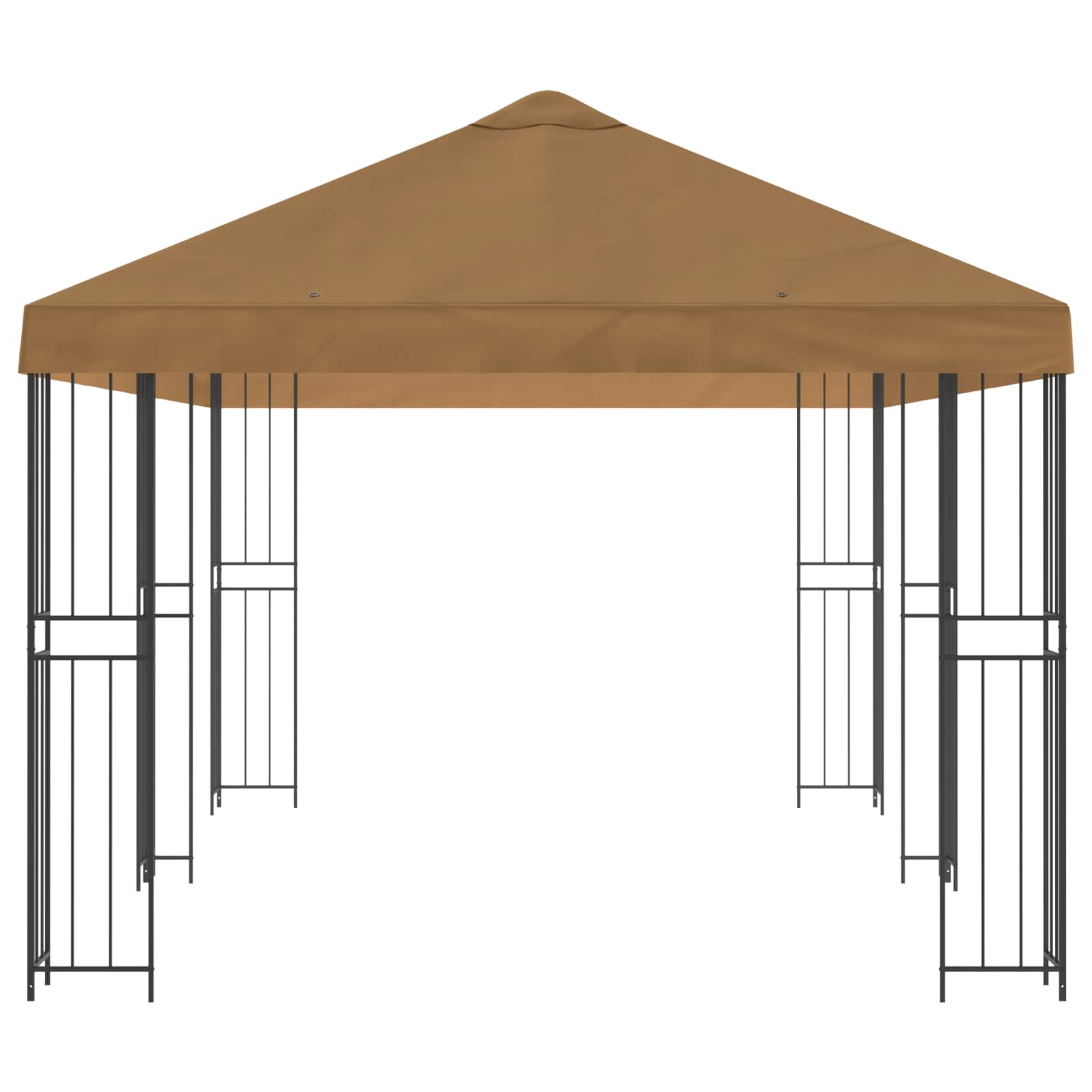 Paviljoen met zijwanden 6 x 3 m Beige Polyester en staal 190 image 4