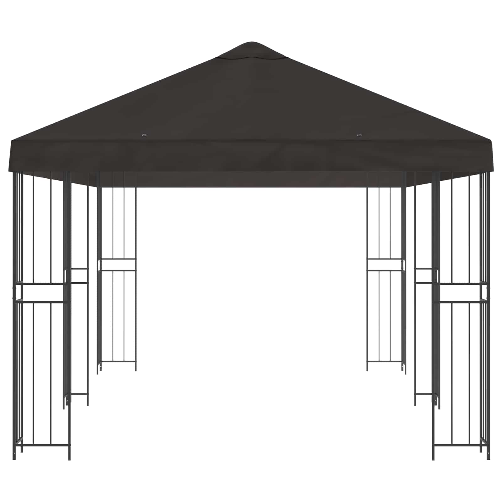 Paviljoen met zijwanden 6 x 3 m Antracietkleurig image 4