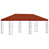vidaXL Aia gazebos 6 x 3 m Terrakota Pol&uuml;ester ja teras 190 gsm