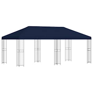 vidaXL Aia gazebos 6 x 3 m Sinine Pol&uuml;ester ja teras 190 gsm