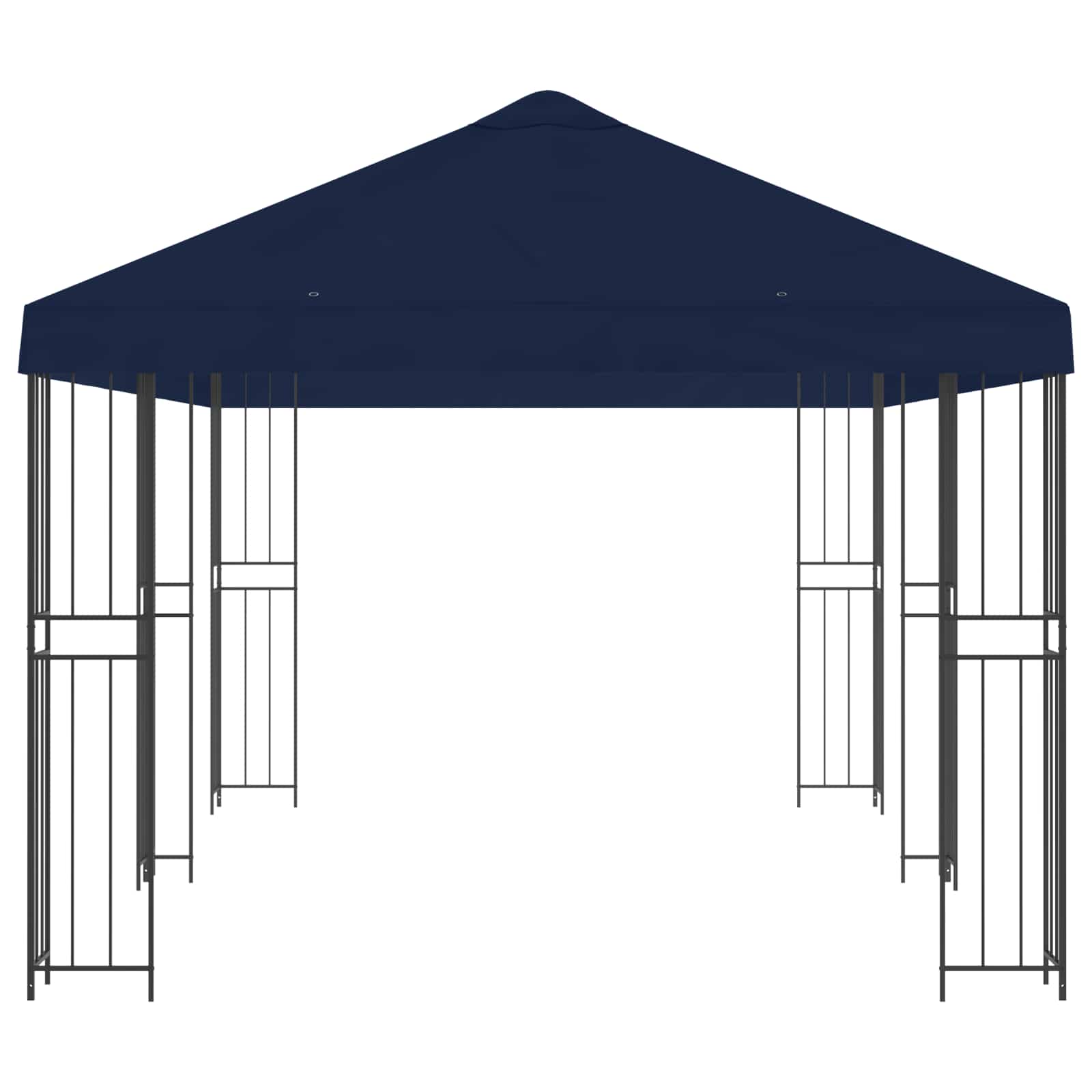 Paviljoen met zijwanden 6 x 3 m Blauw Polyester en staal 190 image 4