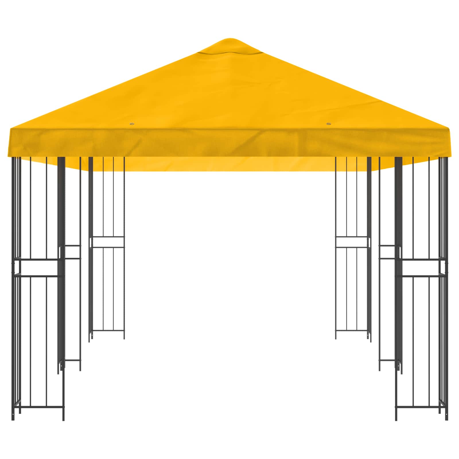 Paviljoen met zijwanden 6 x 3 m Geel Polyester en staal 190 image 4
