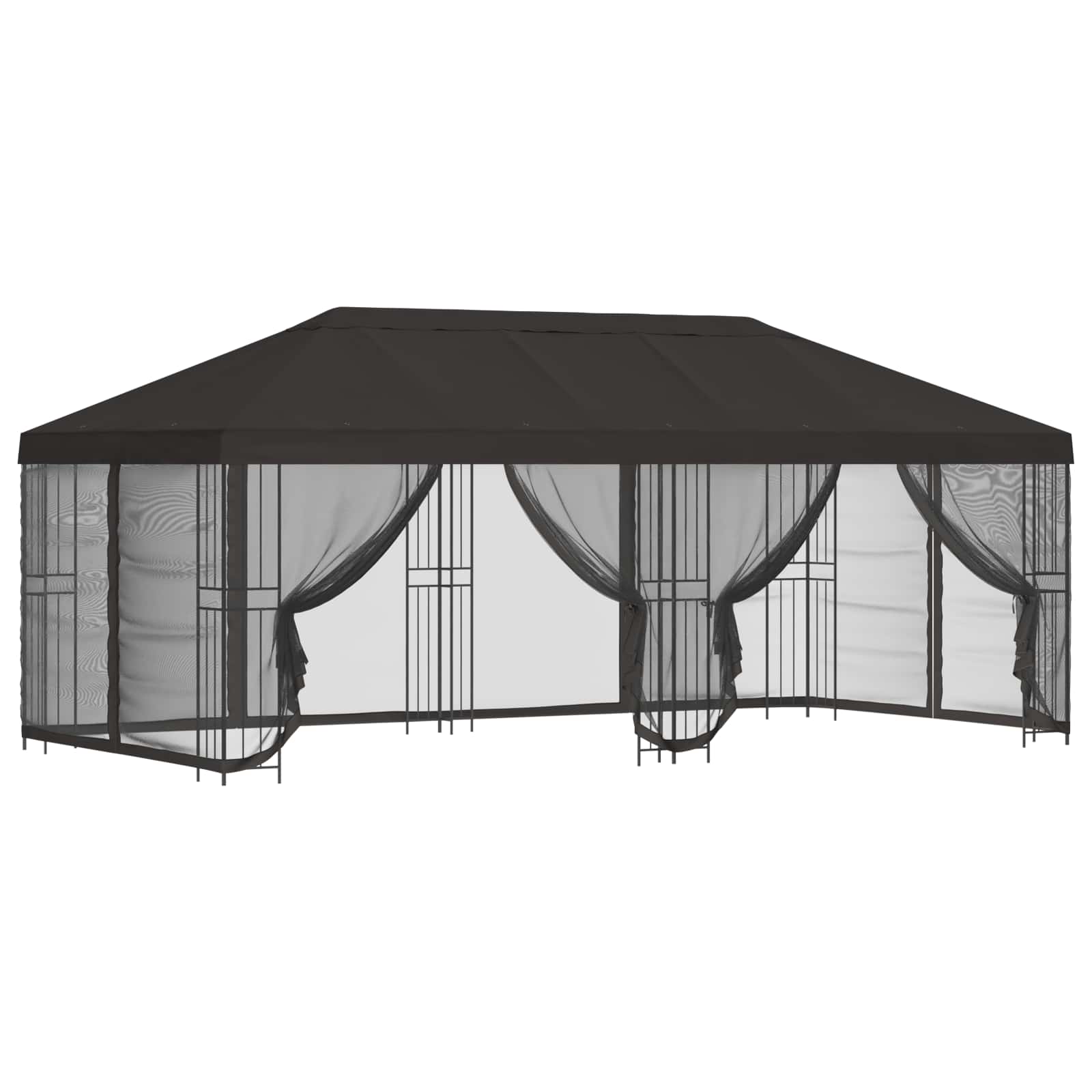 Paviljoen met zijwanden 6 x 3 m Antracietkleurig image 2