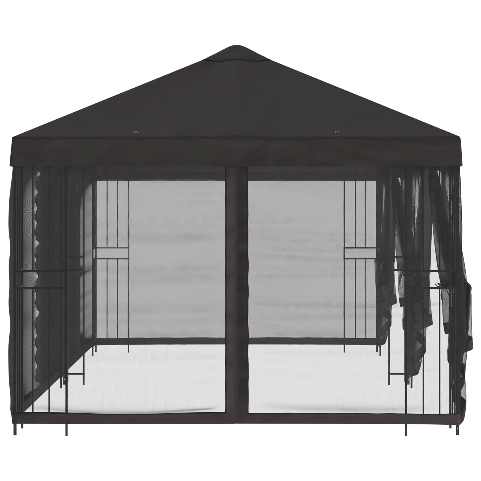 Paviljoen met zijwanden 6 x 3 m Antracietkleurig image 4