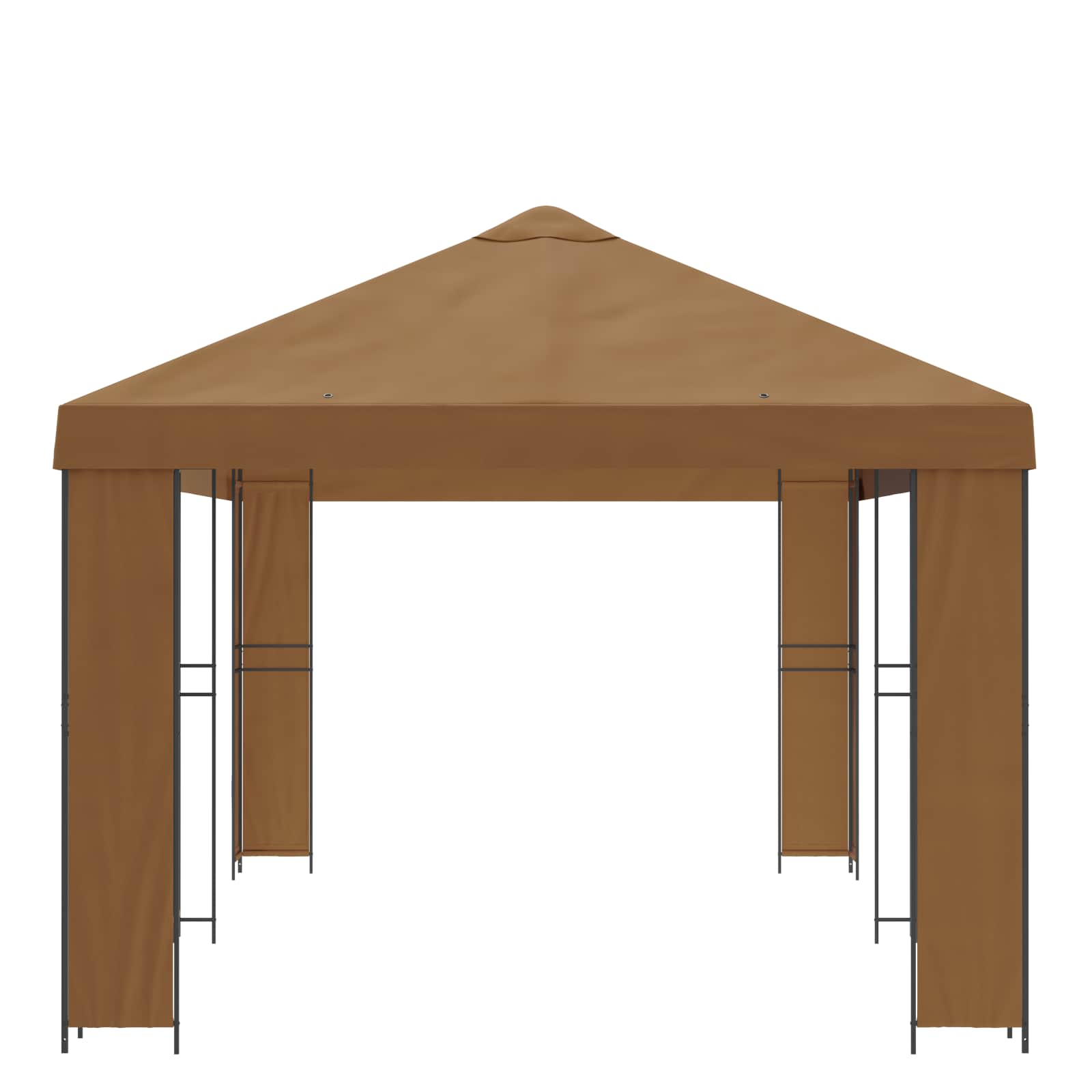 Tuinprieel 6 x 3 m Beige Polyester en staal 190 image 4