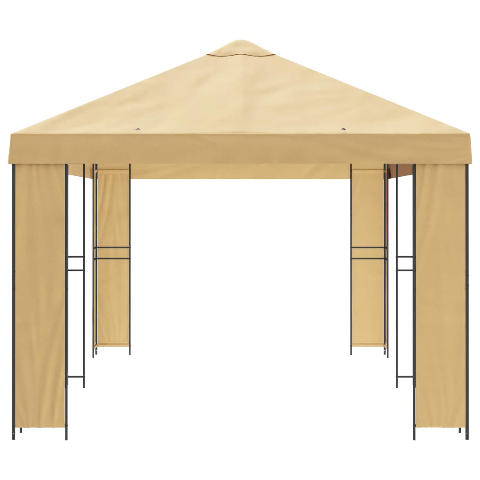 Tuinprieel 6 x 3 m Crèmekleurig Polyester en staal 190 image 4