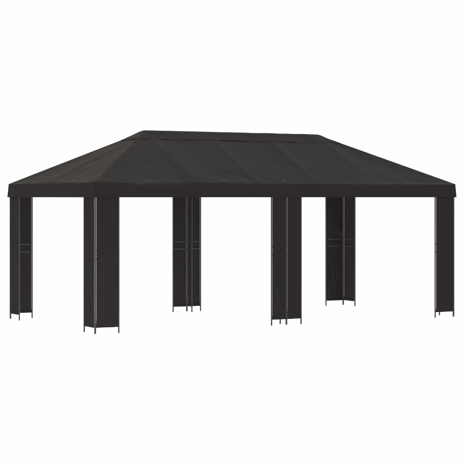 Tuinprieel 6 x 3 m Antracietkleurig Polyester en staal 190 image 2