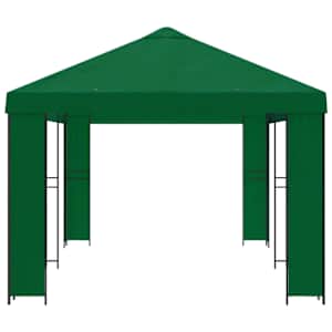 Zahradní altán 6 x 3 m Zelená Polyester a ocel 190 - obrázek 4