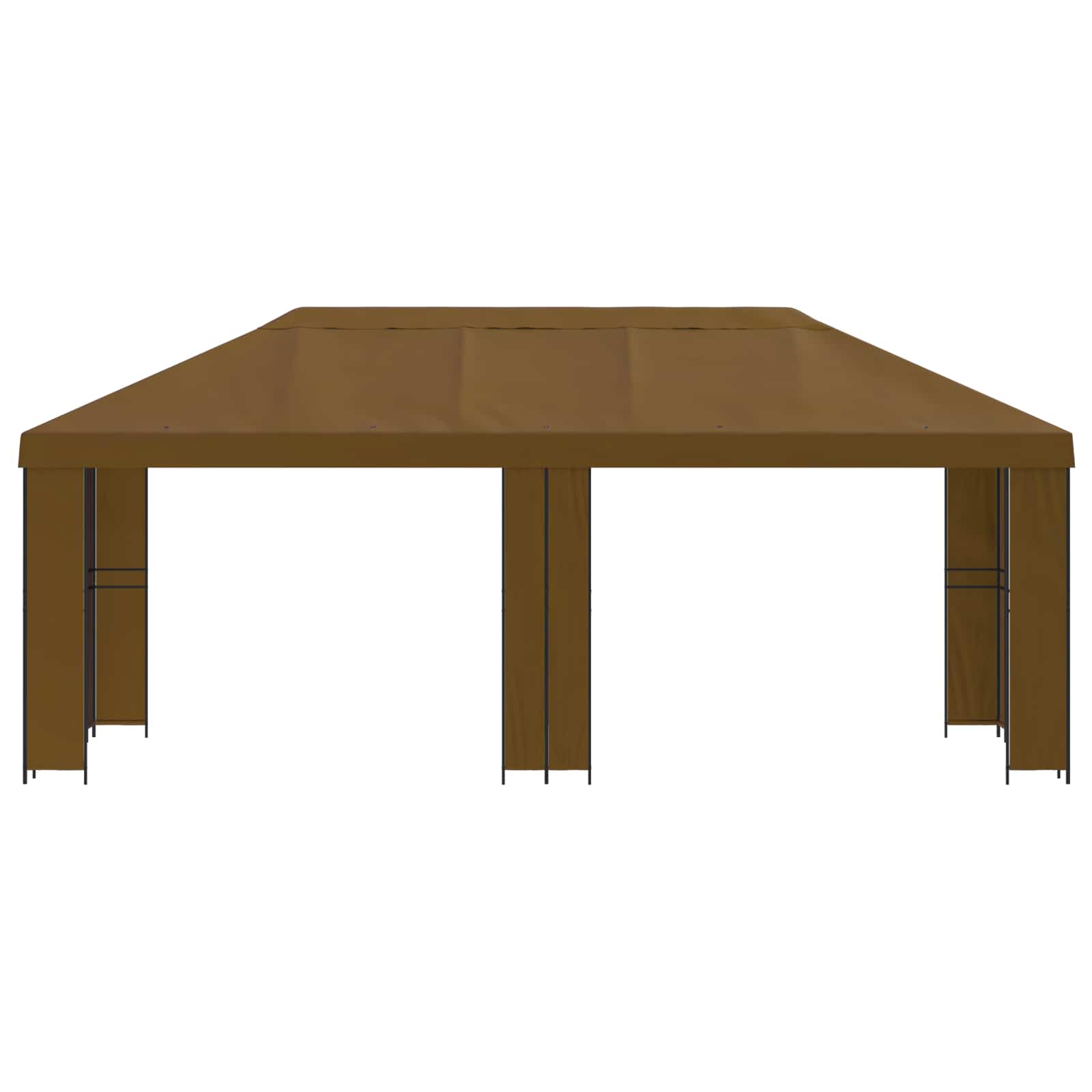 Tuinprieel 6 x 3 m Taupe Polyester en staal 190 image 3